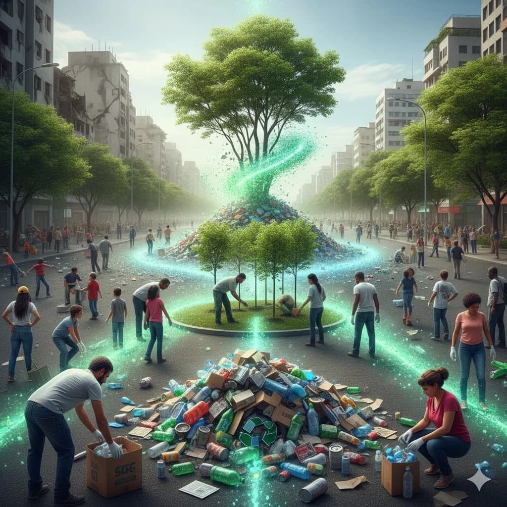 Como transformar lixo em árvores: o poder da reciclagem ambiental