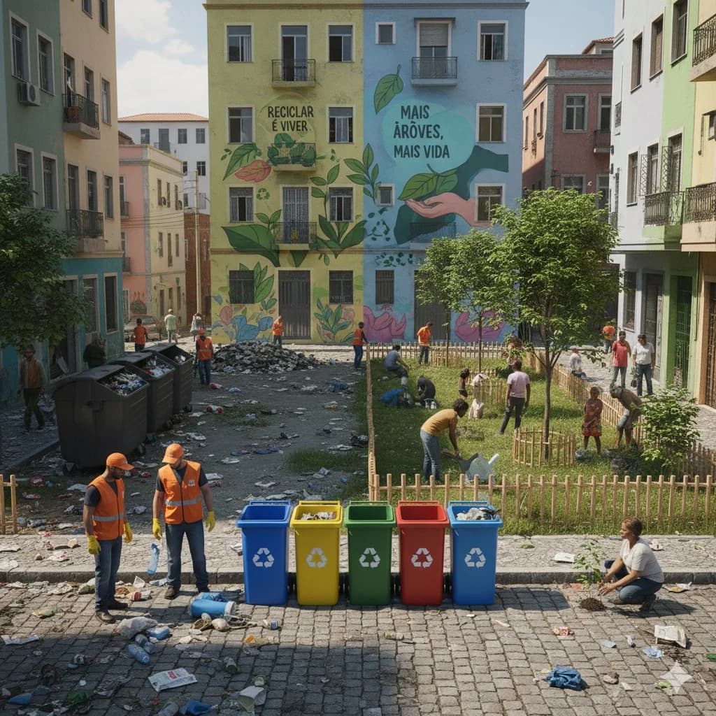 Reciclagem e reflorestamento urbano: desafios da gestão do lixo no Brasil